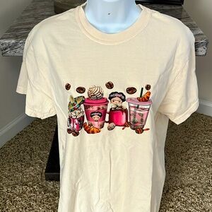 Medium tan coffee t-shirt